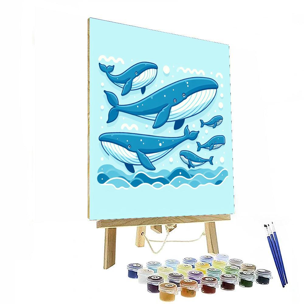 Whale Song Safari Painting By Numbers Kit
