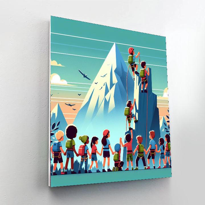 Mountain Peak Pioneers Numbered Painting Kits