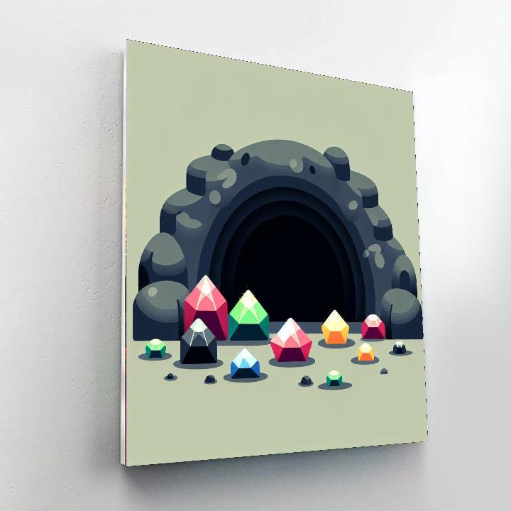 Mysterious Cave Number Painting