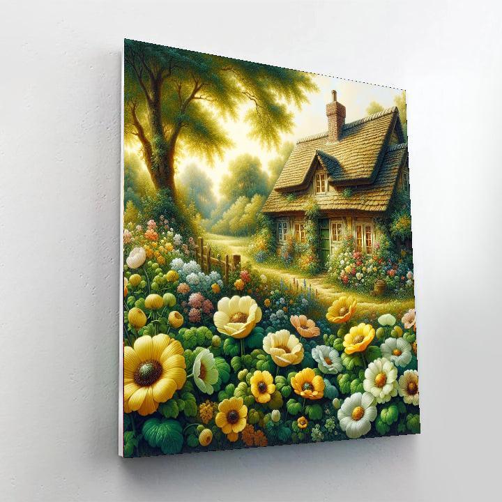 Sunlit Cottage Garden Paint By Numbers Kits