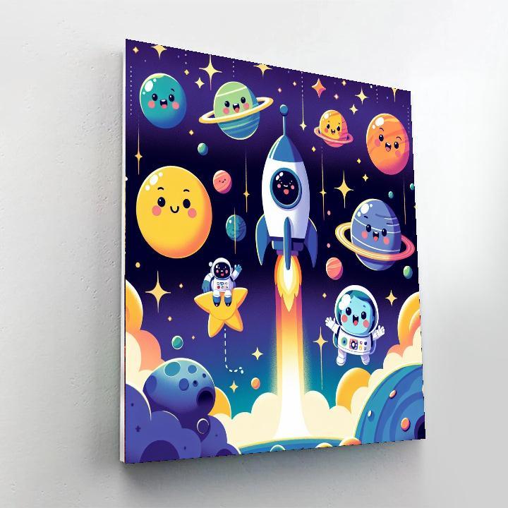 Space Exploration Adventures Painting By Numbers Kit