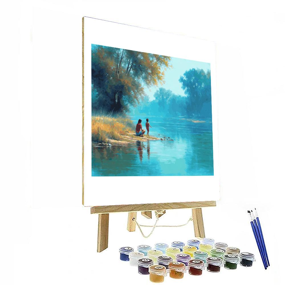 Riverbank Reflections Paint By Color