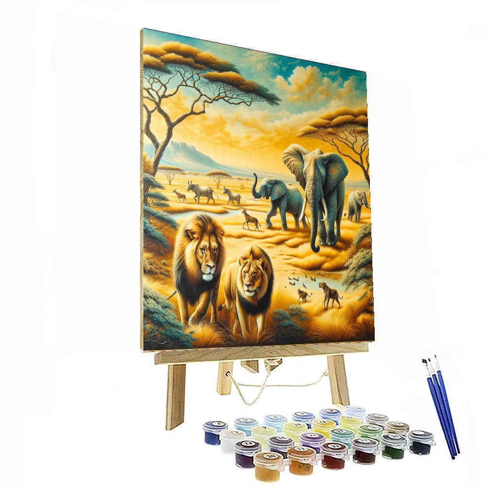 Safari Adventure Tapestry Paint By Number