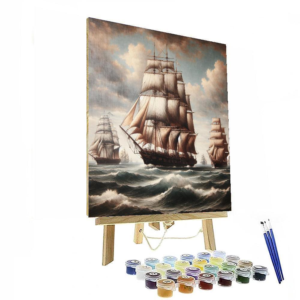 Historic Nautical Expedition Paint By Numbers Art