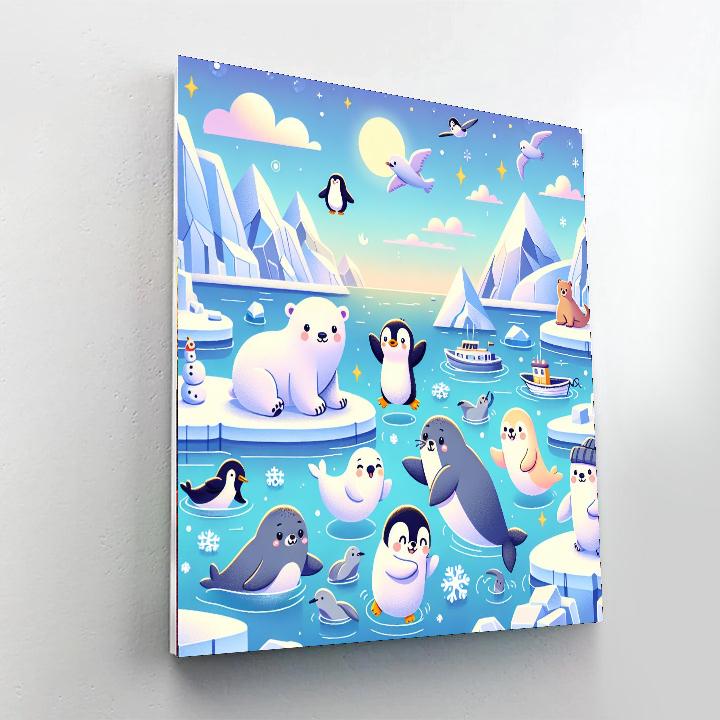 Adventurous Arctic Animals Paint By Numbers Art