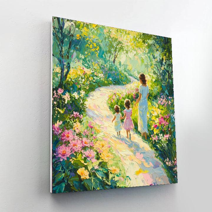 A Mother's Garden Path Paint By Color
