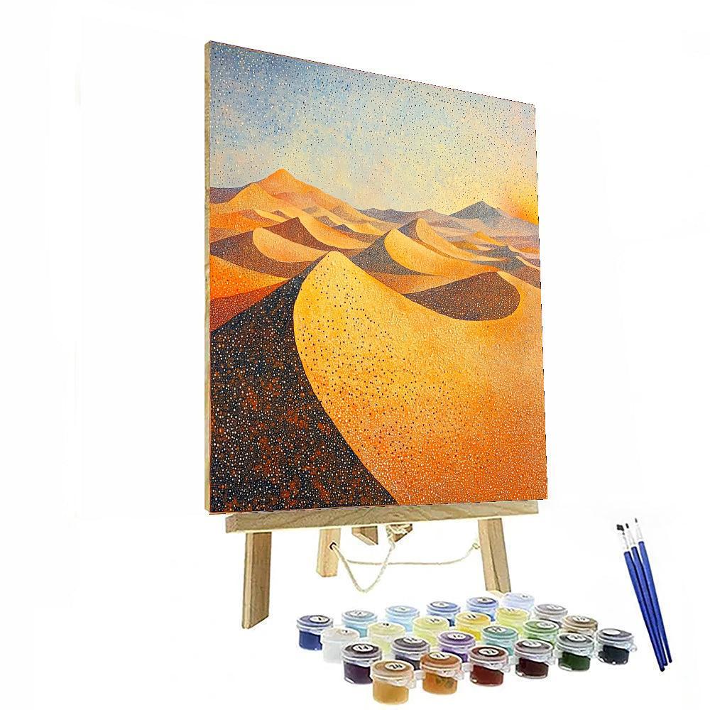 Georges Seurat Inspired Whispering Sands  Painting Number Kit