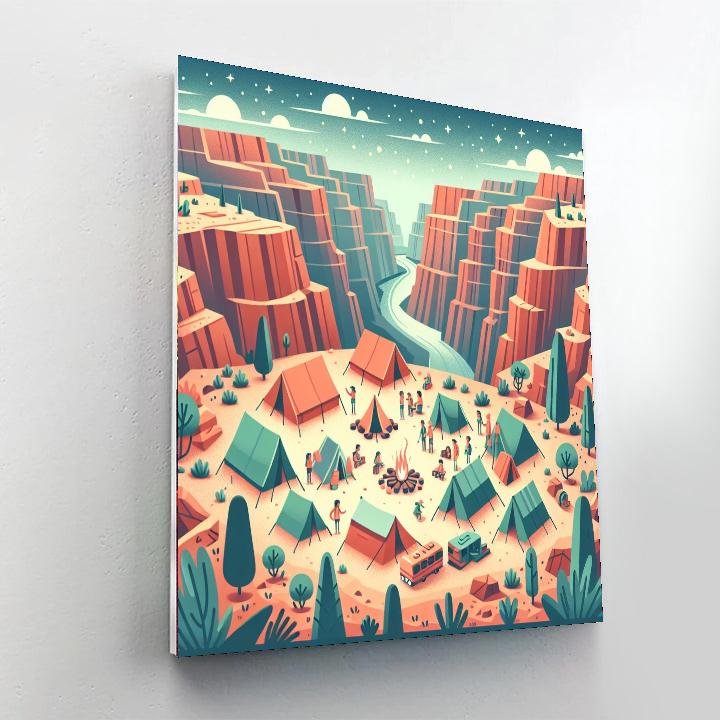 Canyon Campers Paint By Number