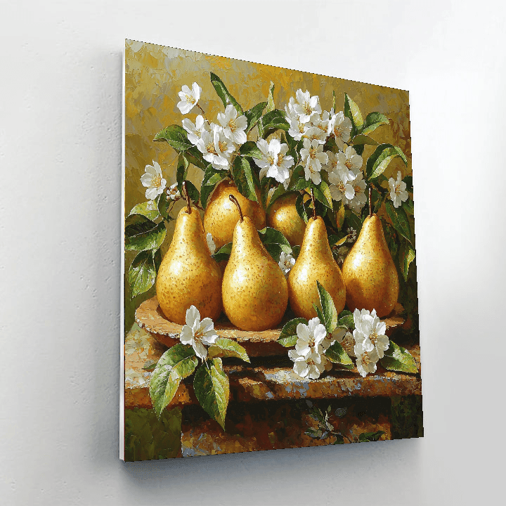 Paul Cézanne Inspired Still Life With Pears  Paint By Numbers