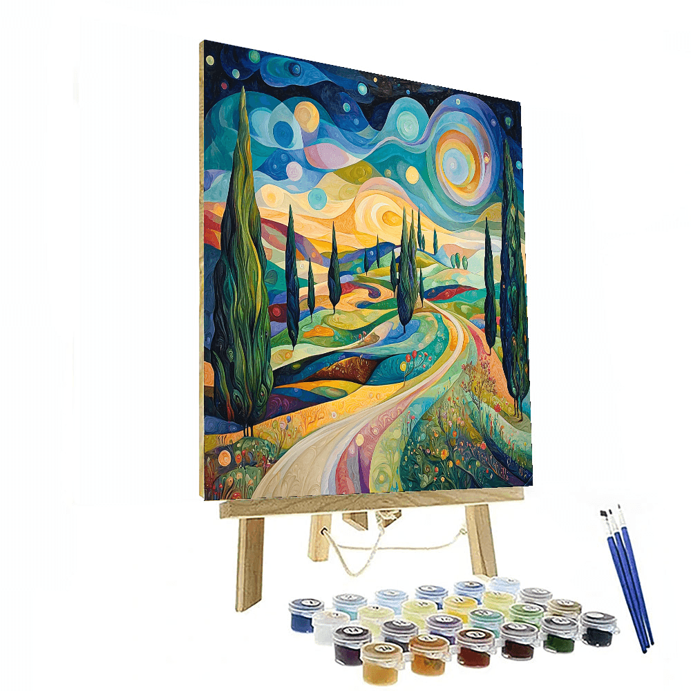 Salvador Dalí Inspired Fantasy Landscape  Paint By Numbers Art