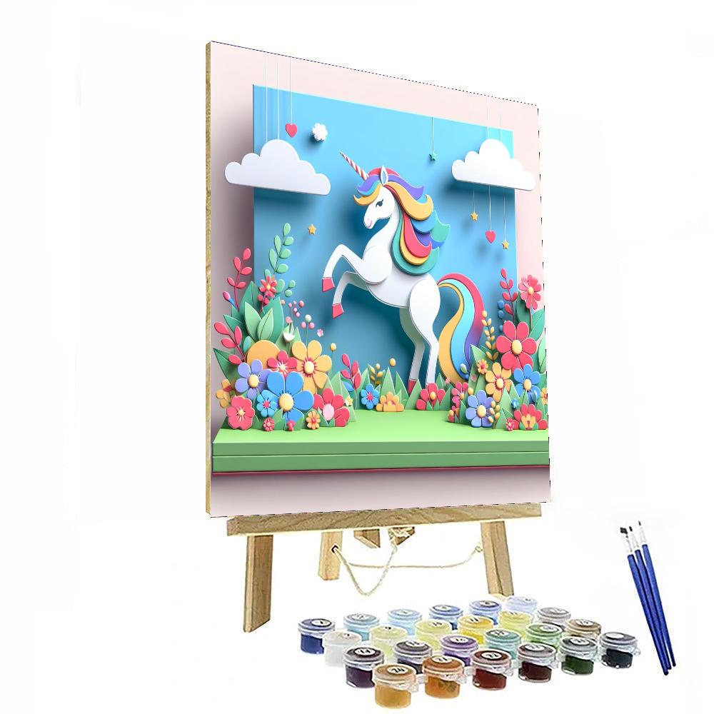 Mystical Unicorn Dreamland Painting By Numbers Kit
