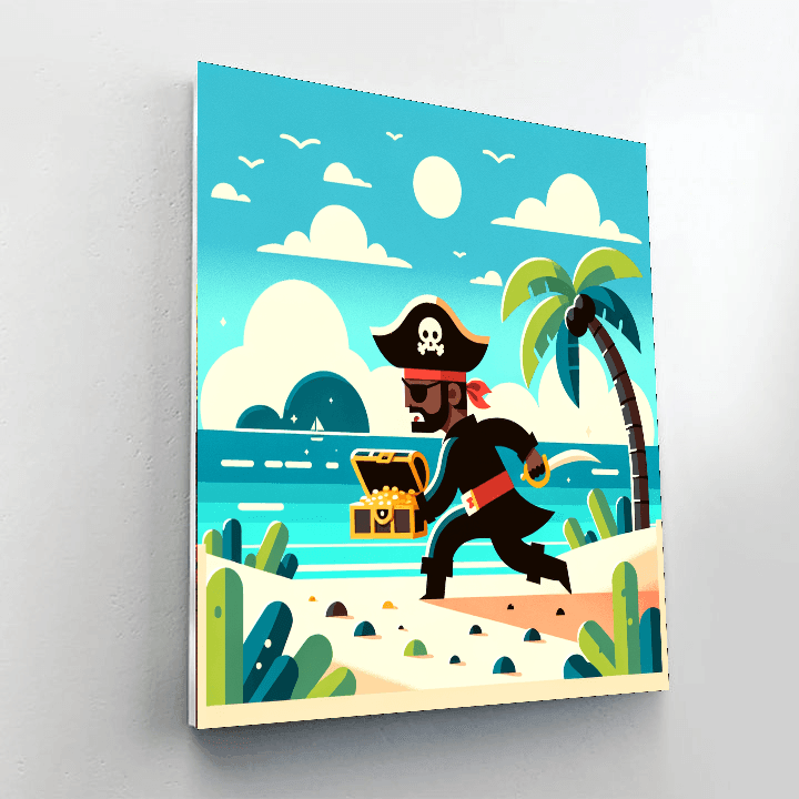 Pirate Island Treasure Hunt Paint By Numbers Kits