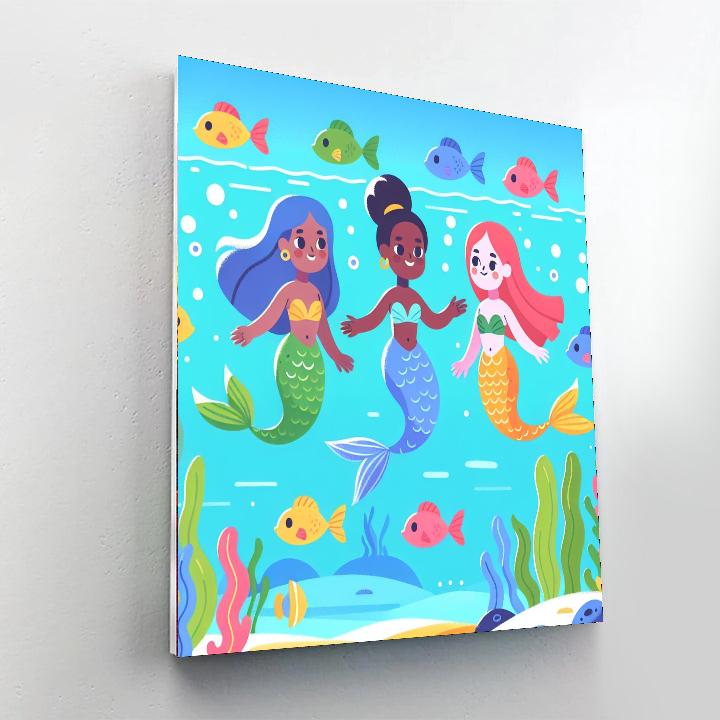 Mermaid Lagoon Expedition Paint By Numbers