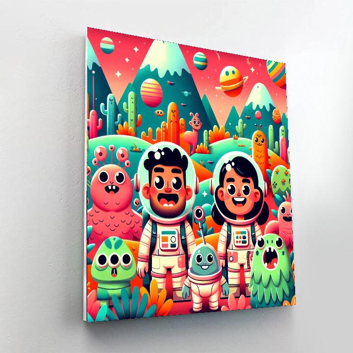 Artistic Planet Explorers Paint By Numbers