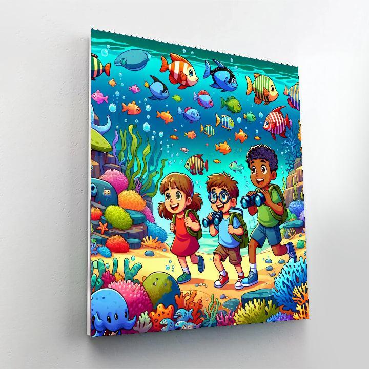 Underwater Adventure World Painting Number Kit