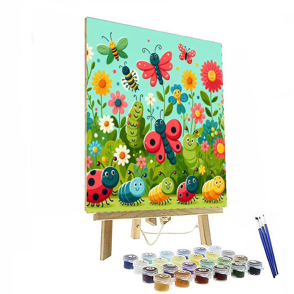 Charming Bug Parade DIY Paint By Numbers