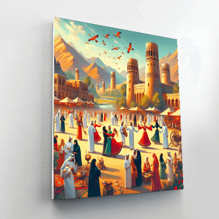 Al Ain Cultural Festival - Uae Number Painting