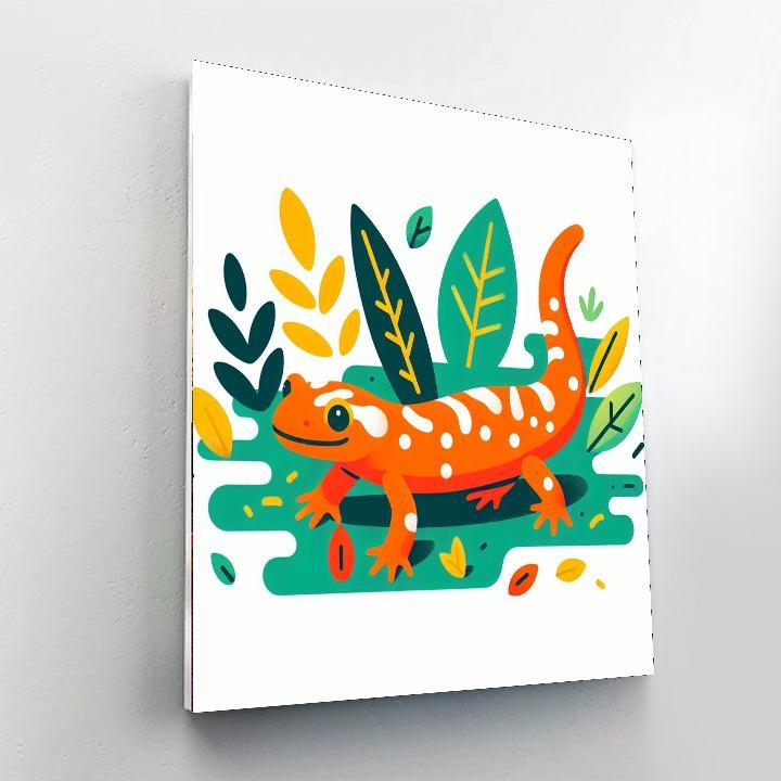 Sunshine Salamander Stroll Paint By Color
