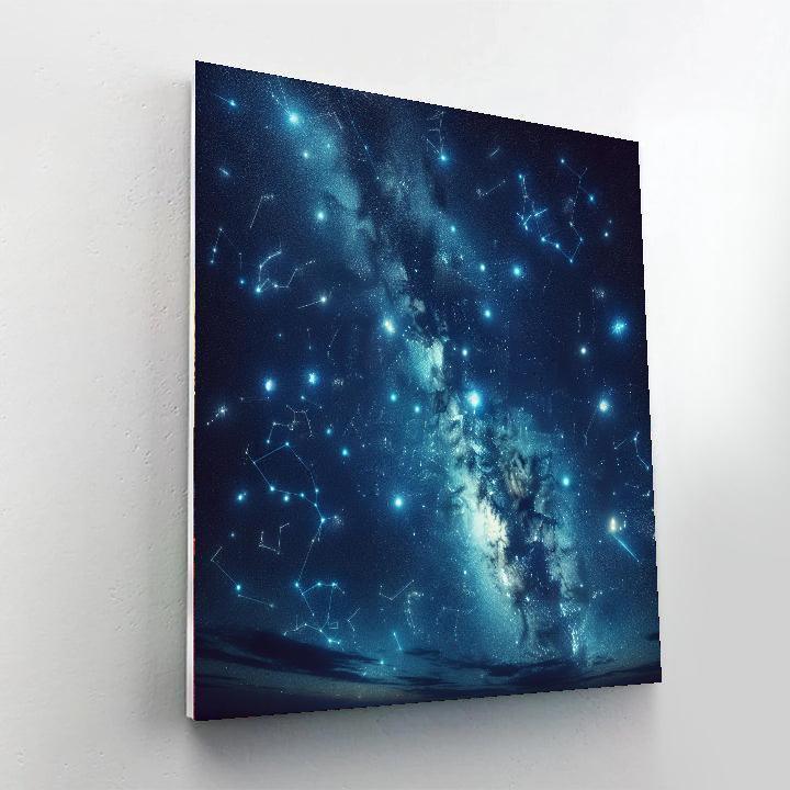 Astronomer's Night Sky DIY Paint By Numbers