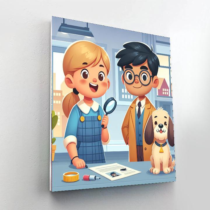 Mystery Detective Club DIY Paint By Numbers