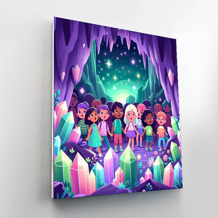 Adventure At Crystal Caves Paint By Number