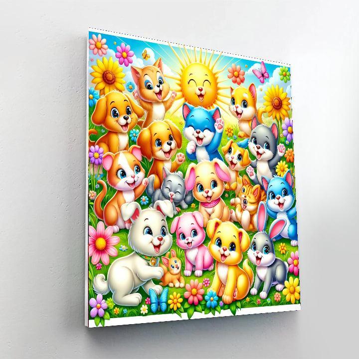 Magical Animal Pals Painting By Numbers Kit