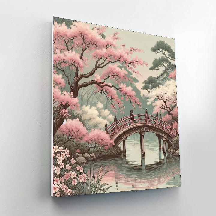 Serenity Of The Japanese Garden Painting By Numbers Kit