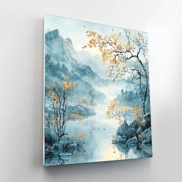 Zhao Mengfu Inspired Chasing The Dawn  Paint By Number