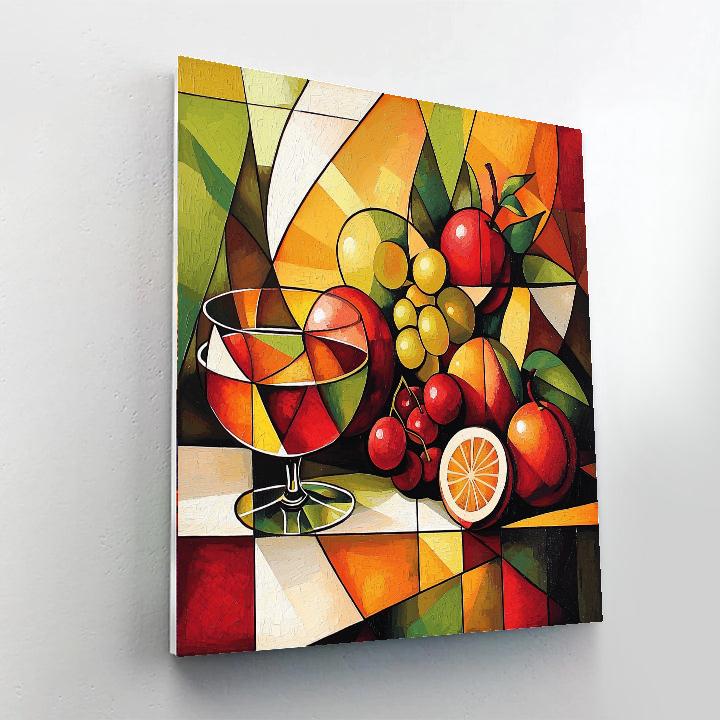 Pablo Picasso Inspired Fruits In Cubism  Paint By Numbers Kits