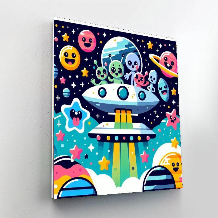 Galactic Friends Expedition Paint By Number