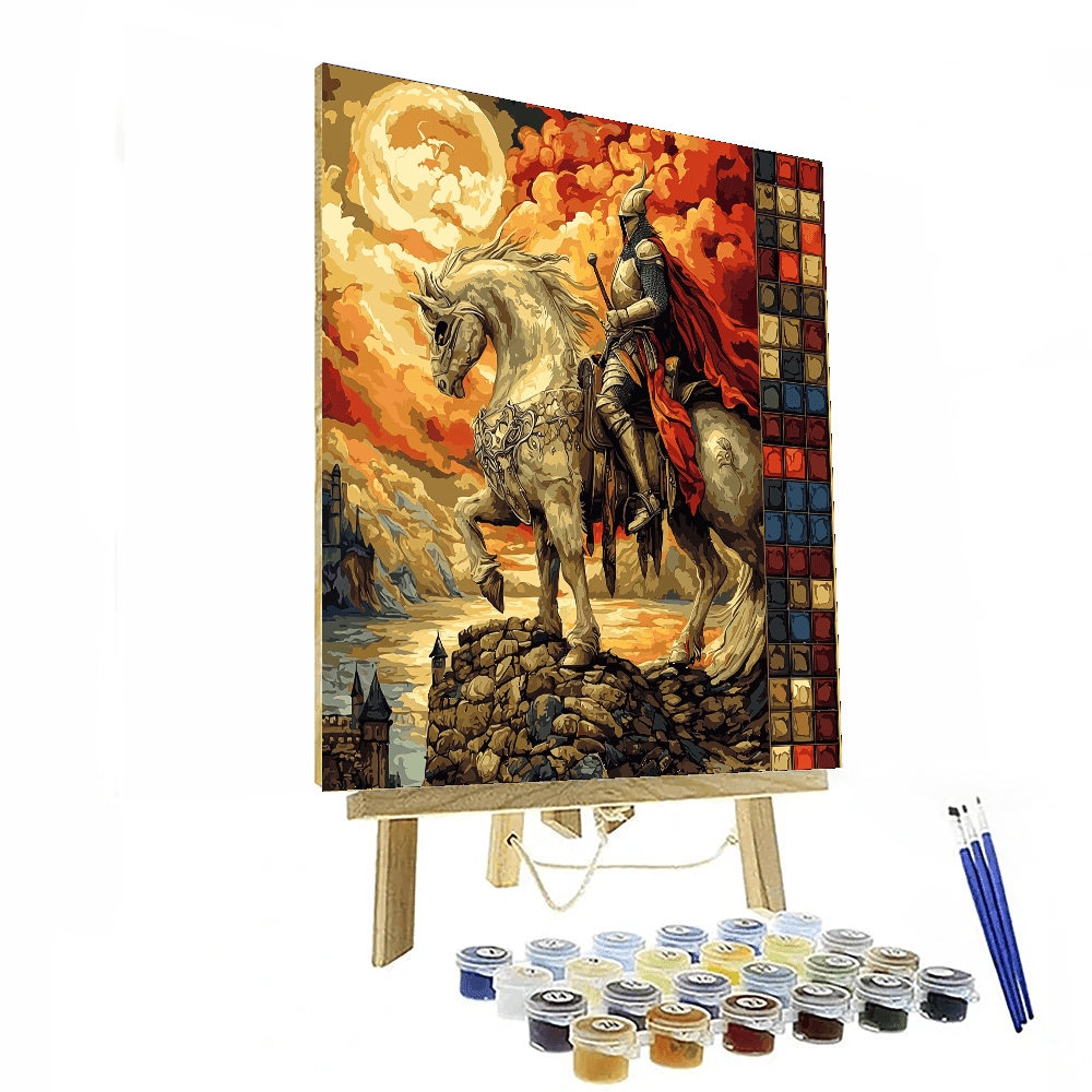 William Blake Inspired Medieval Legends  Paint By Color