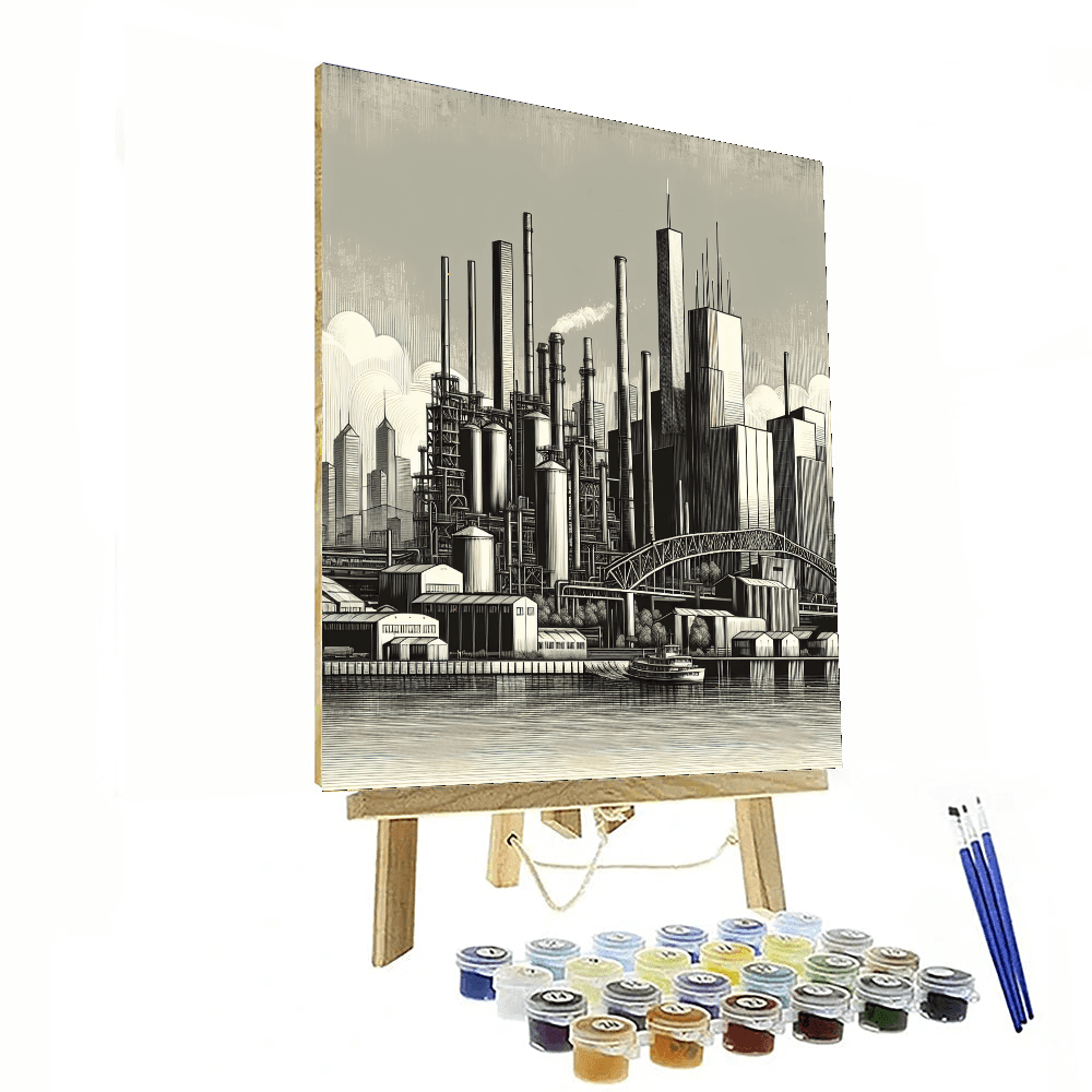 Industrial Urban Landscape Paint By Numbers