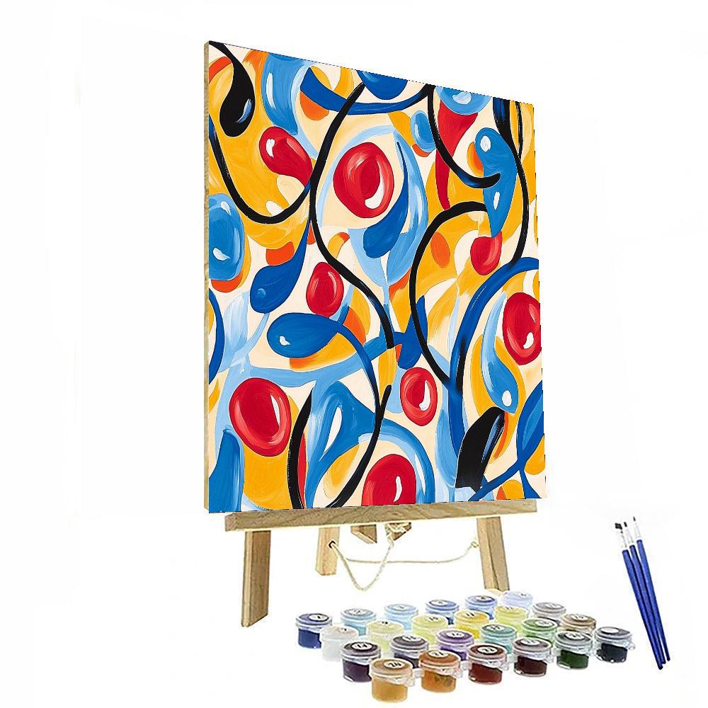 Joan Miró Inspired Imaginative Patterns  Painting By Numbers Kit