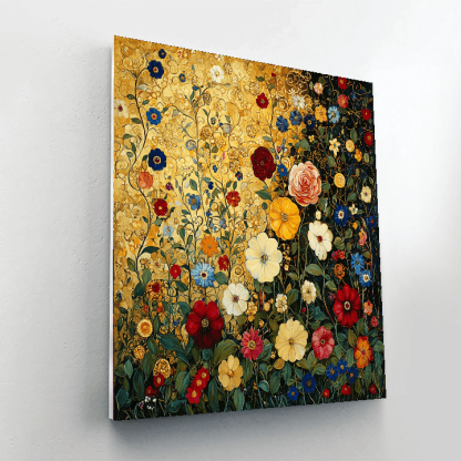 Gustav Klimt Inspired Klimt's Botanical Reverie  Paint By Numbers Art