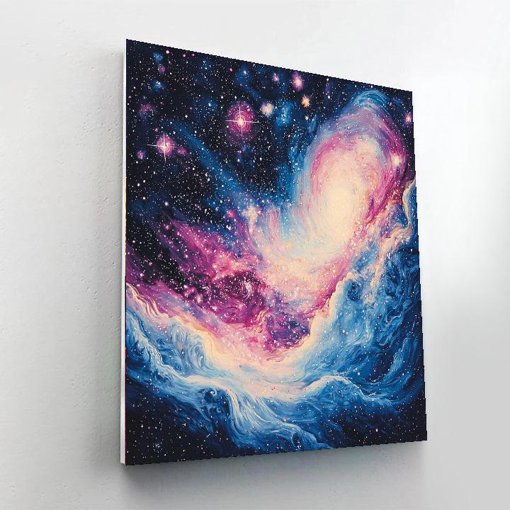 Georges Seurat Inspired Cosmic Harmony Symphony  Numbered Painting Kits