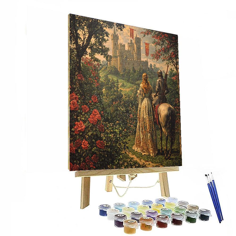John William Waterhouse Inspired Medieval Mystique  Paint By Numbers