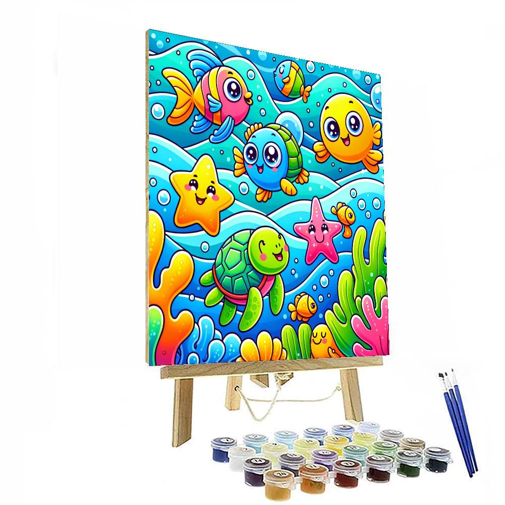 Vibrant Underwater Friends Paint By Numbers