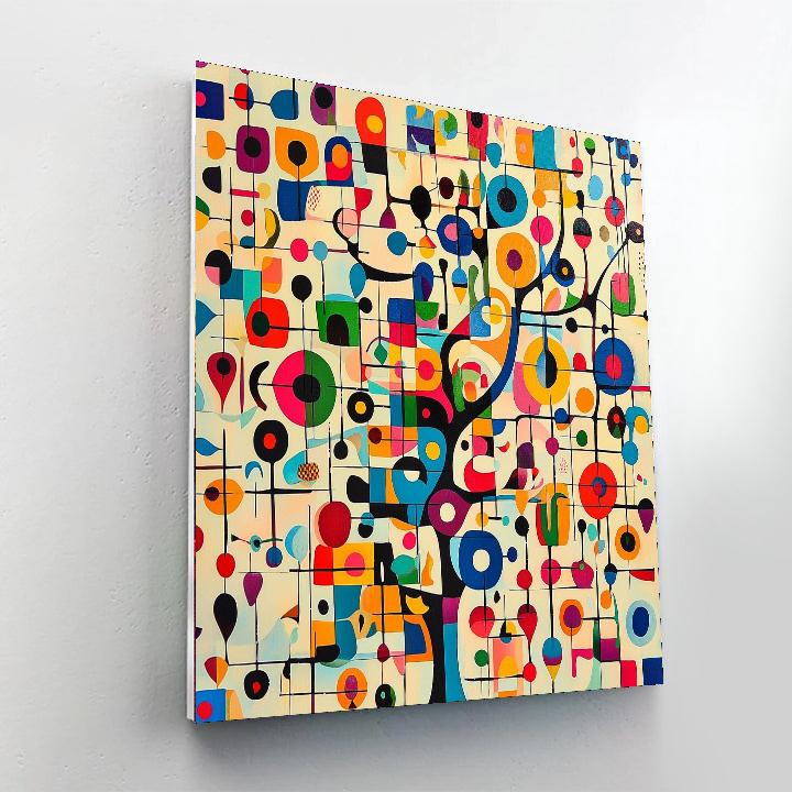 Joan Miró Inspired Floating Symbols  Paint By Color