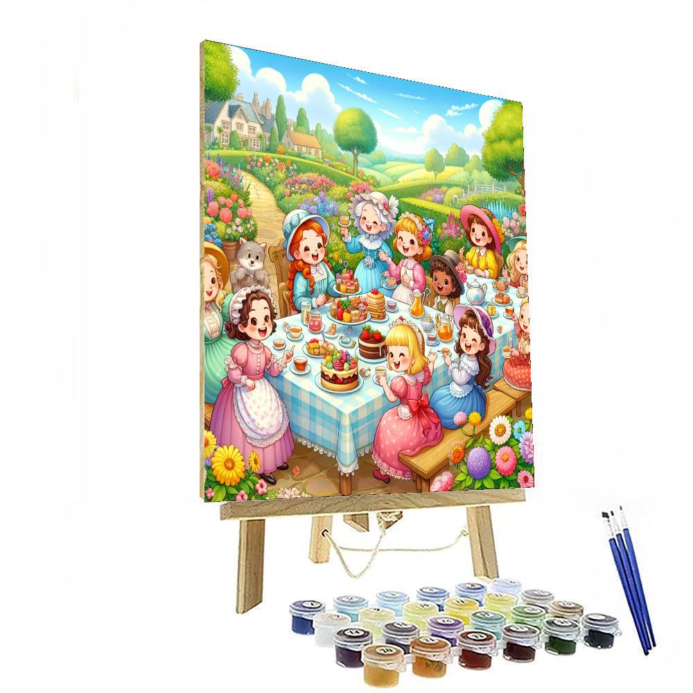 Magical Tea Party DIY Paint By Numbers