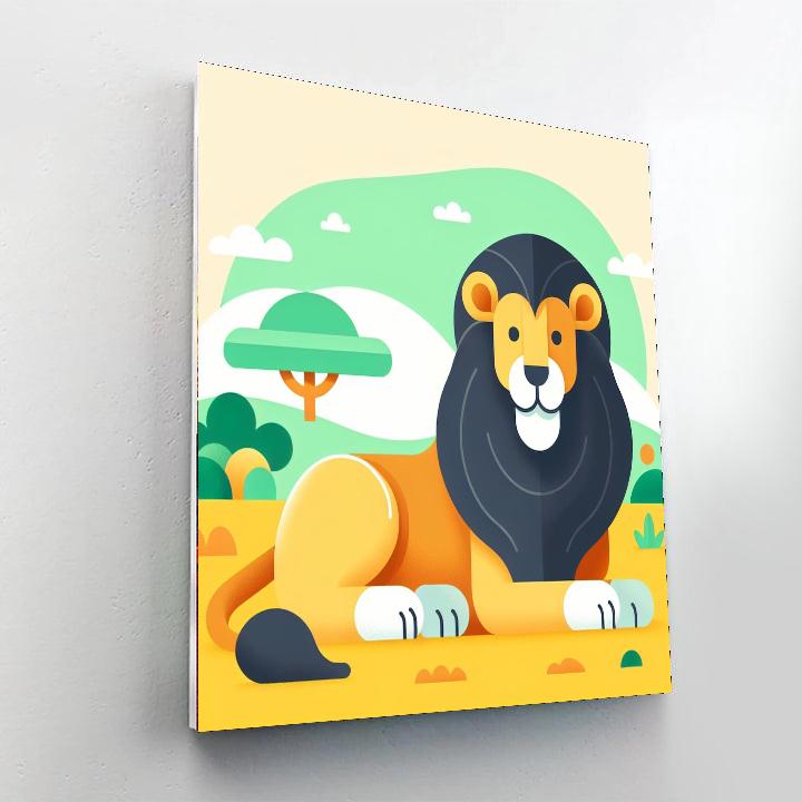 Lion’s Legendary Lounge Paint By Numbers