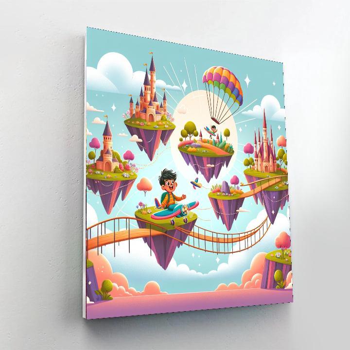 Floating Skyland Expedition Paint By Numbers Kits