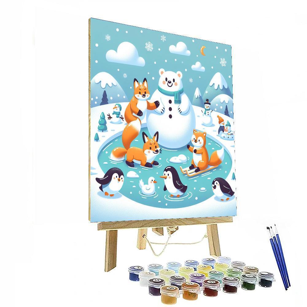 Magical Winter Friends Numbered Painting Kits