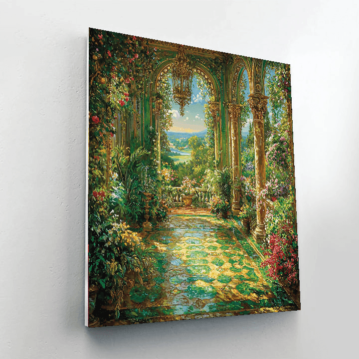 Baroque Style Inspired Inspired Opulent Garden Reverie  Paint By Number