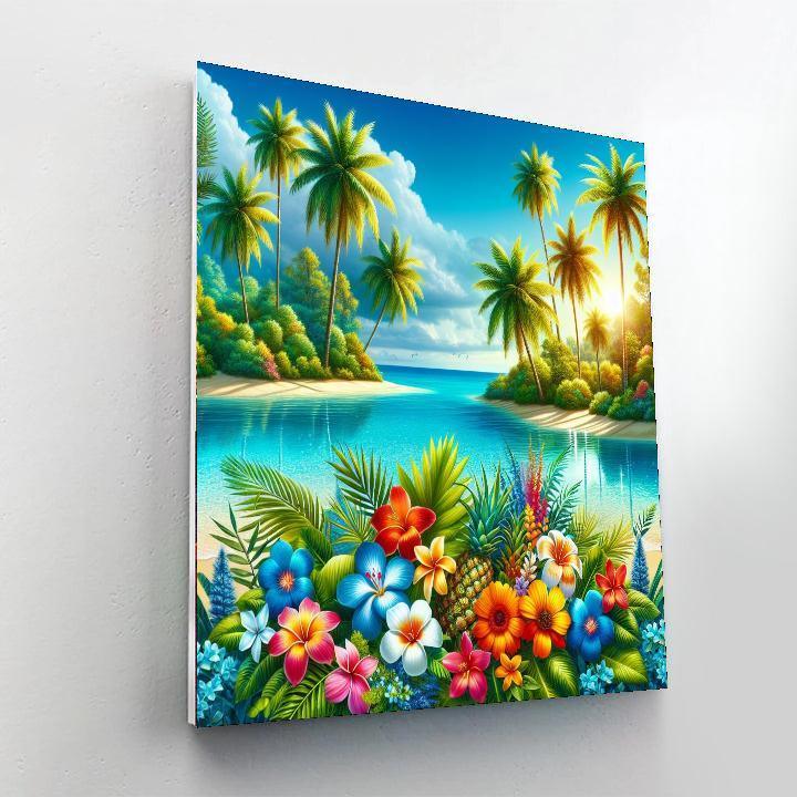 Tropical Paradise Haven Paint By Number