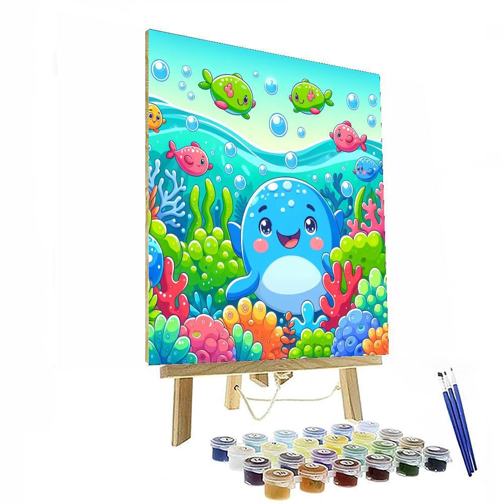 Colorful Creatures Of The Ocean Numbered Painting Kits