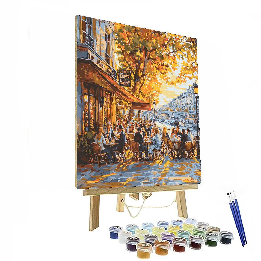 Pierre-Auguste Renoir Inspired Historical Parisian Café  Paint By Numbers