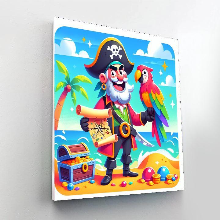 Funny Pirate Painting By Numbers Kit