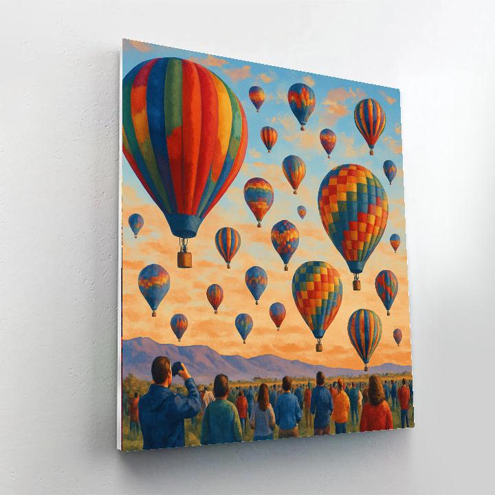 Hot Air Balloon Festival - Albuquerque, Usa Paint By Numbers Art