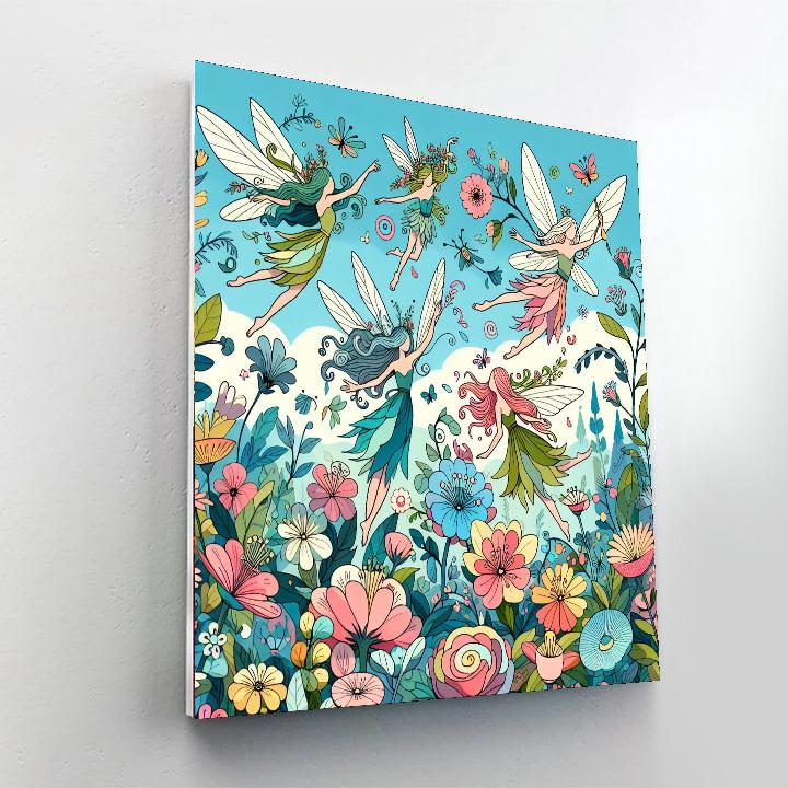 Garden Fairy Magic Number Painting