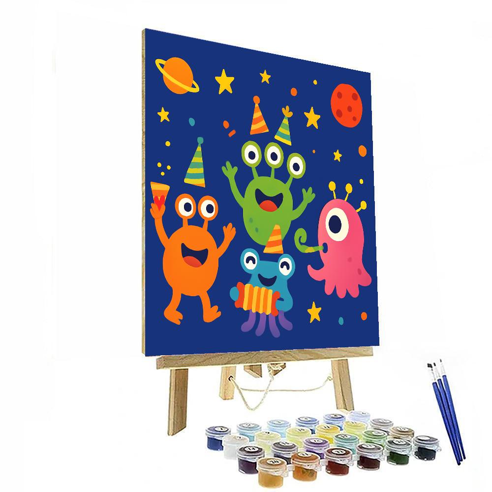 Alien Party Numbered Painting Kits